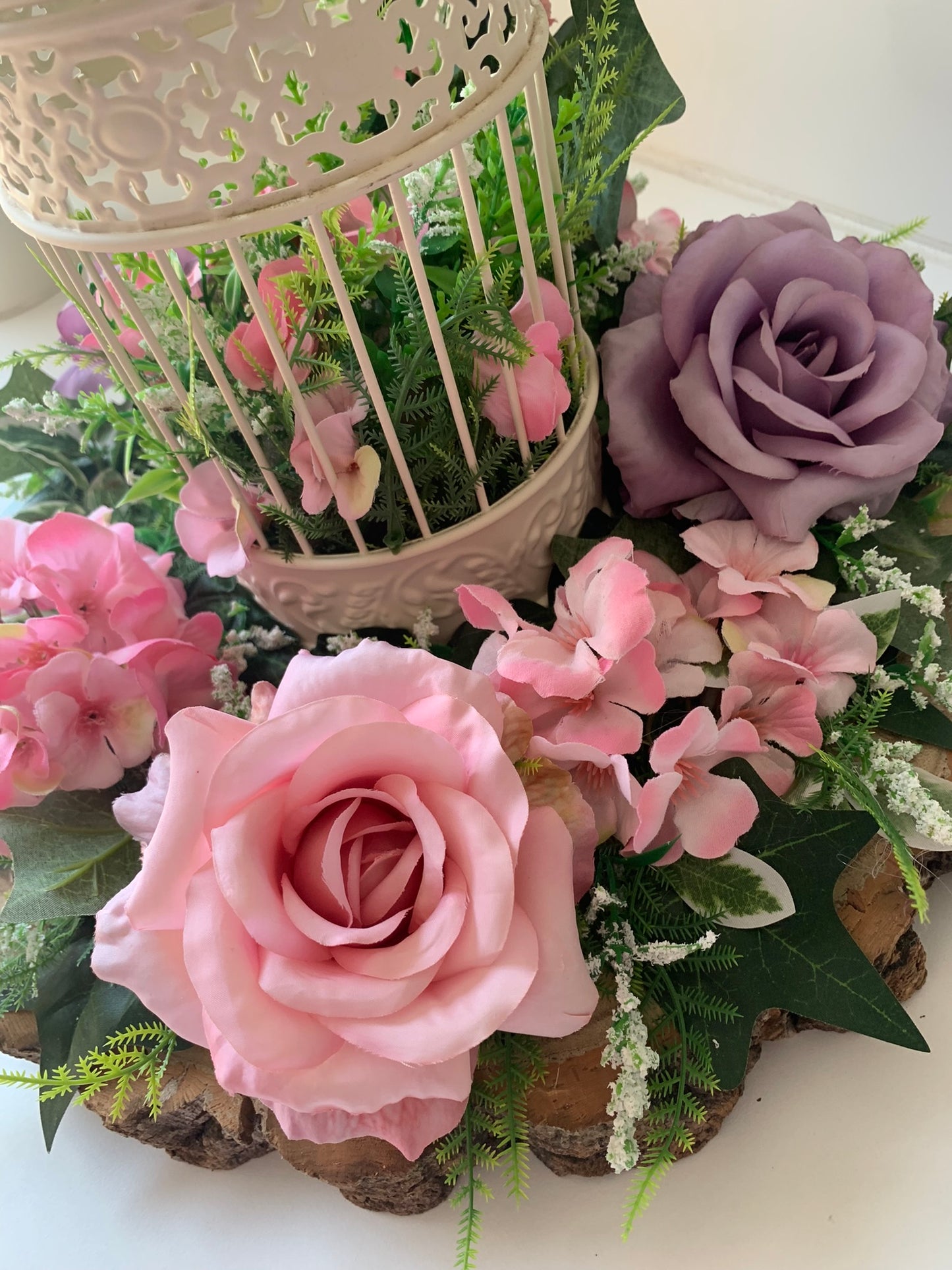 Floral Birdcage Arrangement