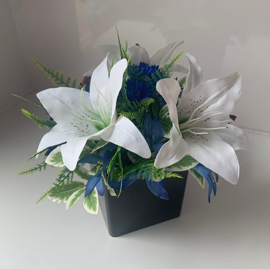 Lily Blues Floral Arrangement