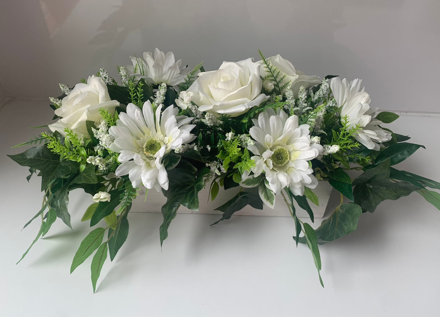 White Rose and Gerbera Arrangement