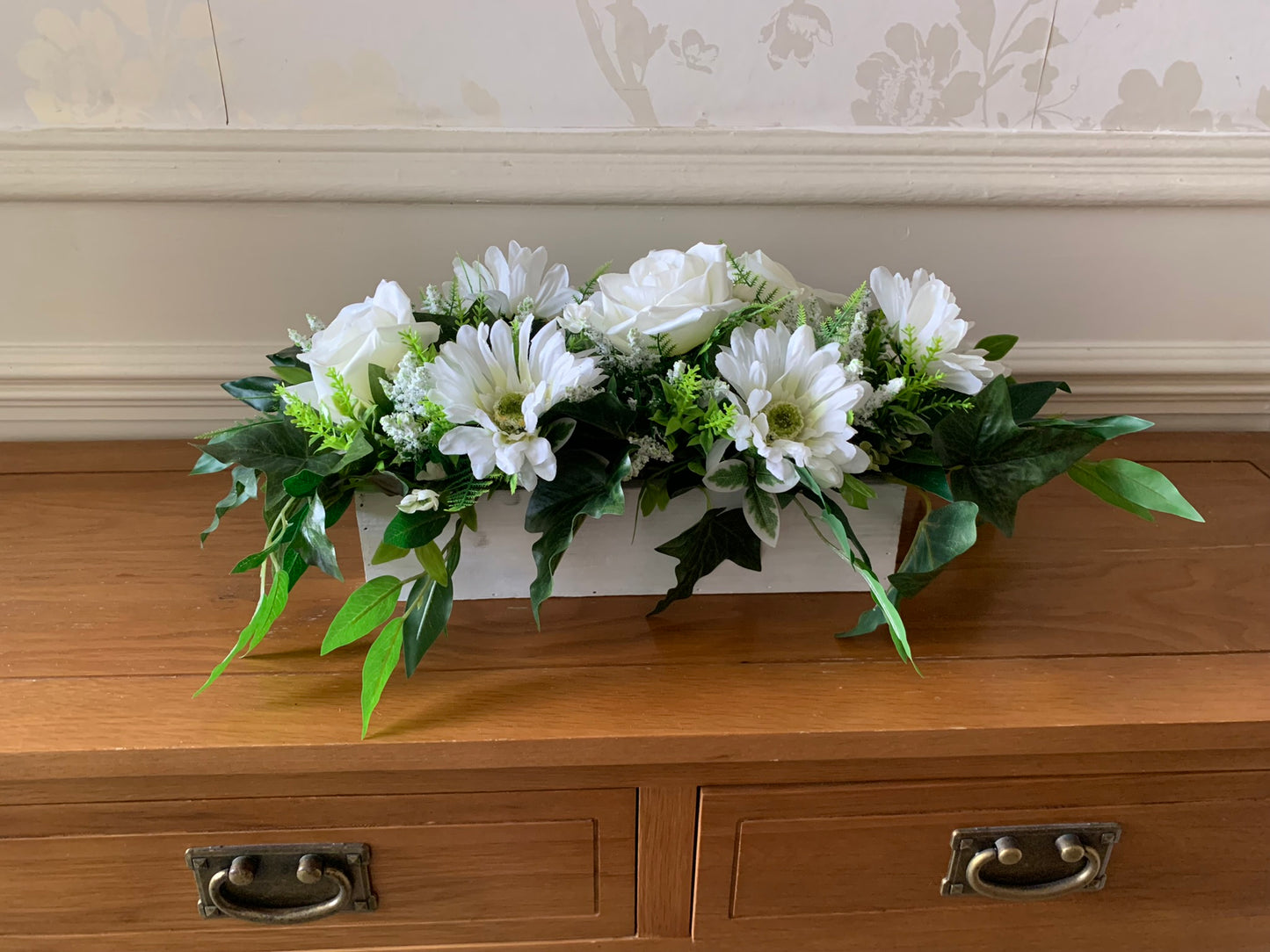 White Rose and Gerbera Arrangement