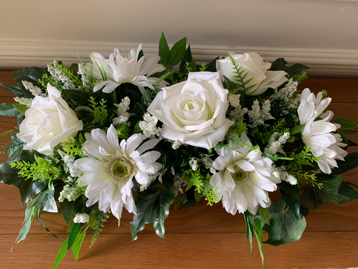 White Rose and Gerbera Arrangement