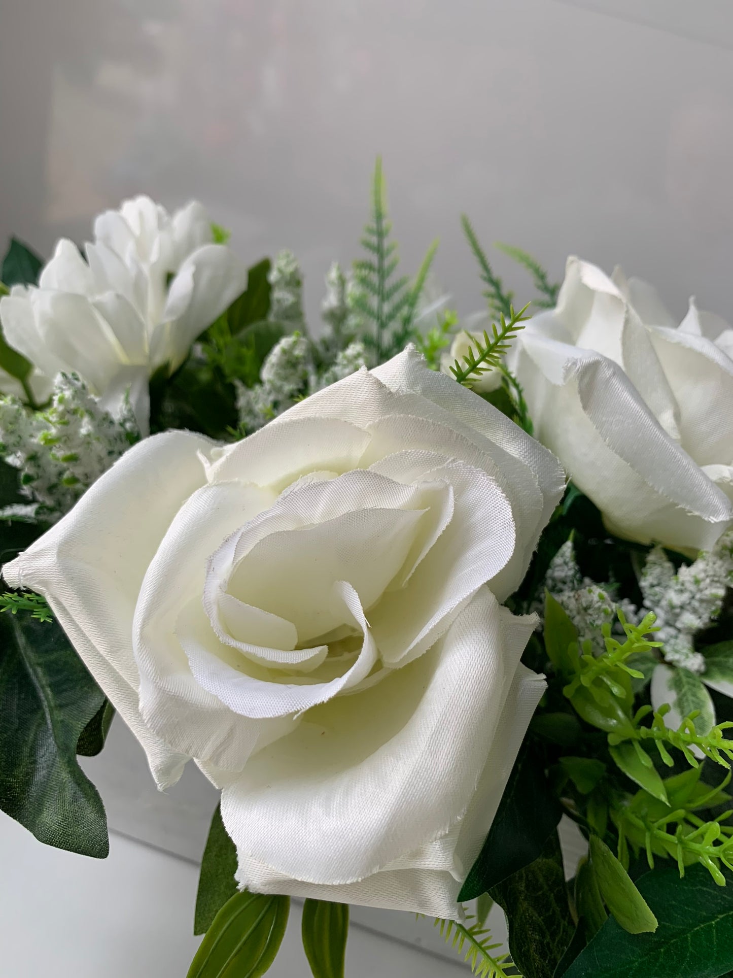 White Rose and Gerbera Arrangement