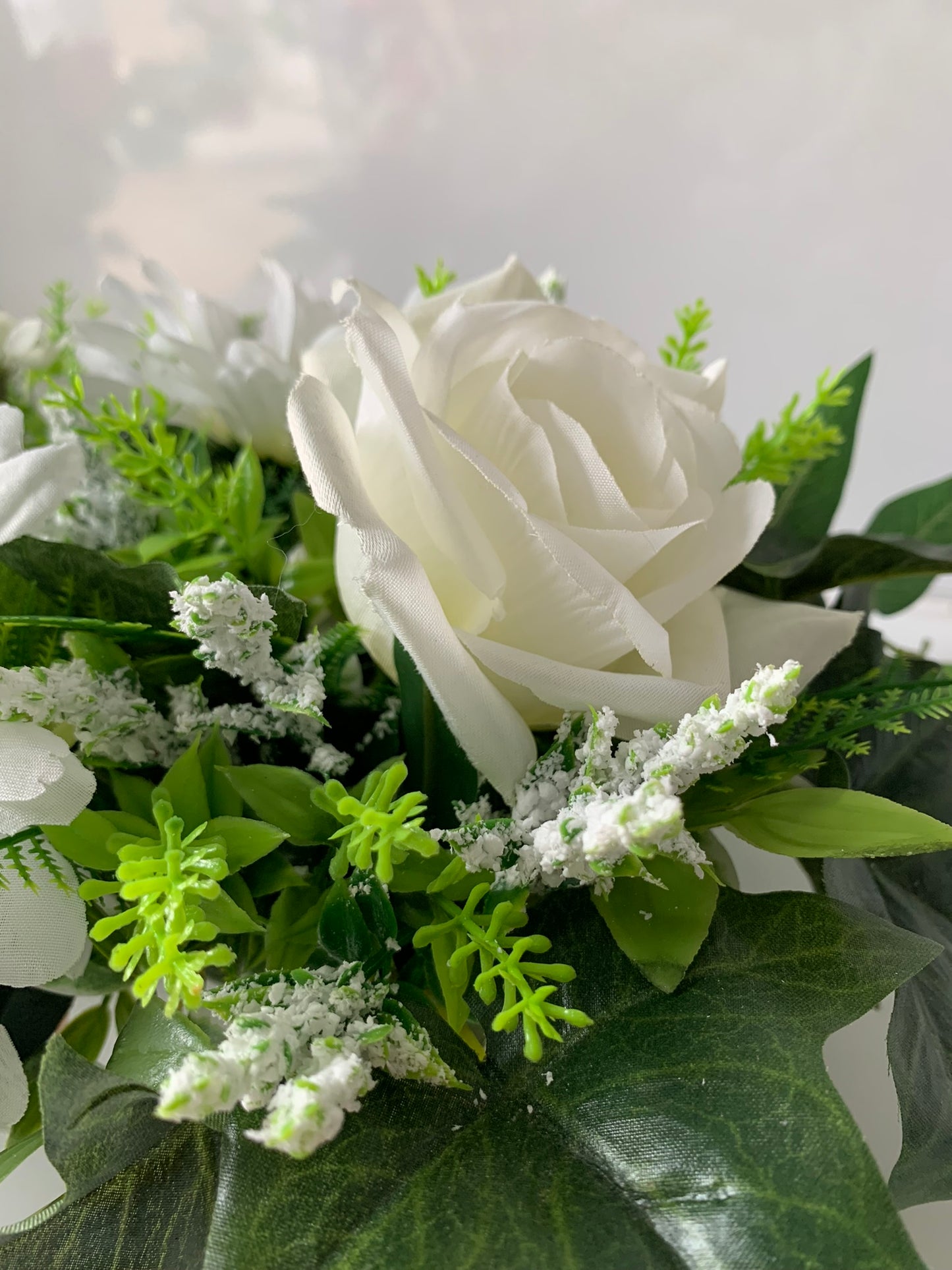 White Rose and Gerbera Arrangement