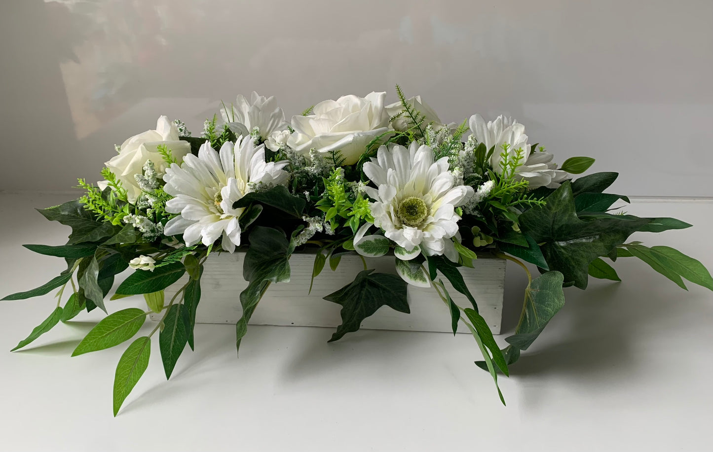 White Rose and Gerbera Arrangement