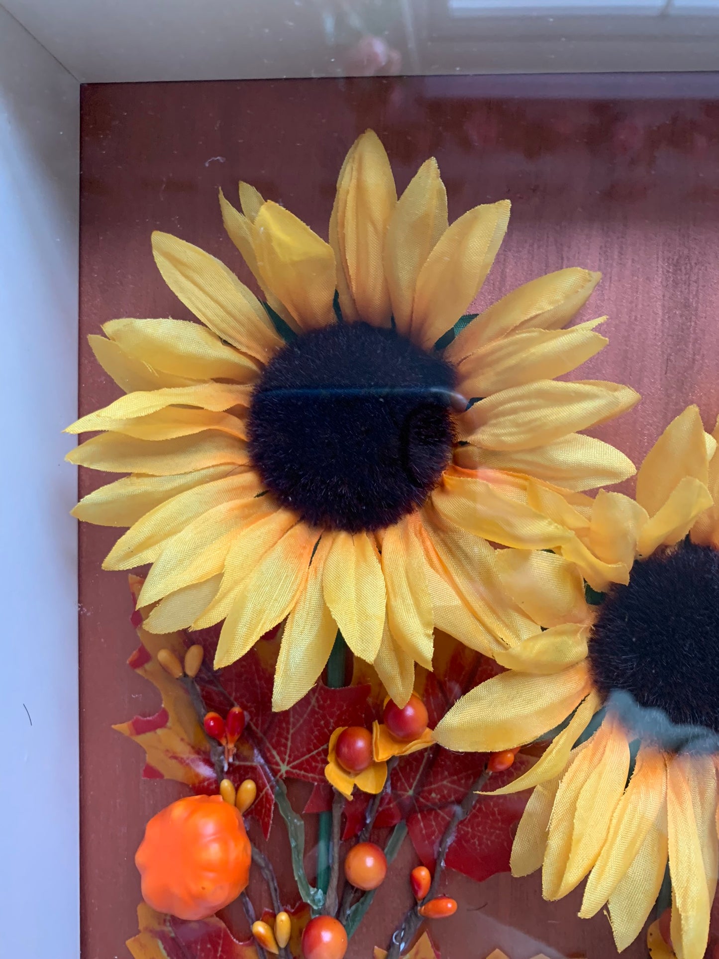 Autumnal Sunflower Frame Arrangement