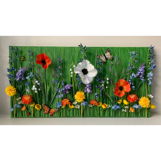 Wildflower 3D Wall Art Floral Canvas