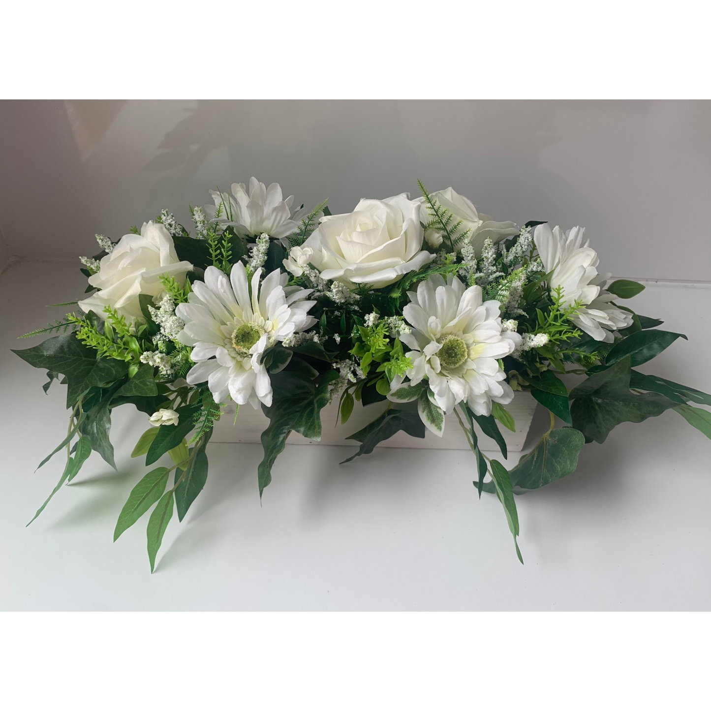 White Rose and Gerbera Arrangement