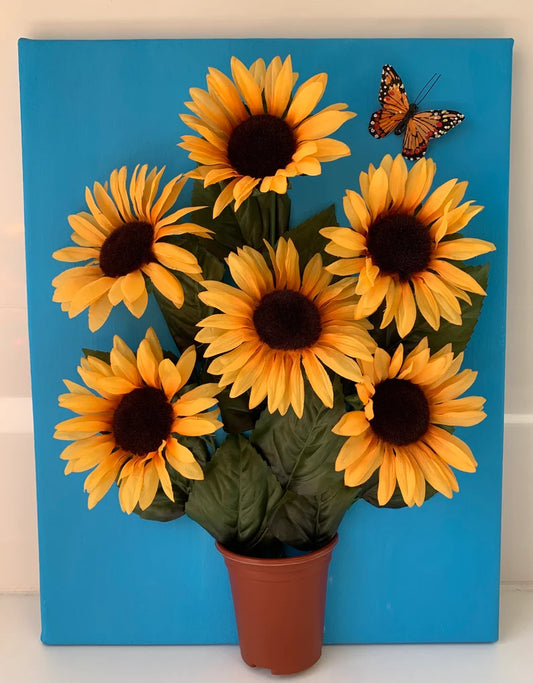 Sunflowers 3D Wall Art Floral Canvas