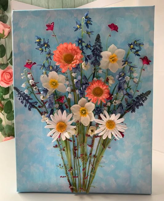 Spring 3D Wall Art Floral Canvas