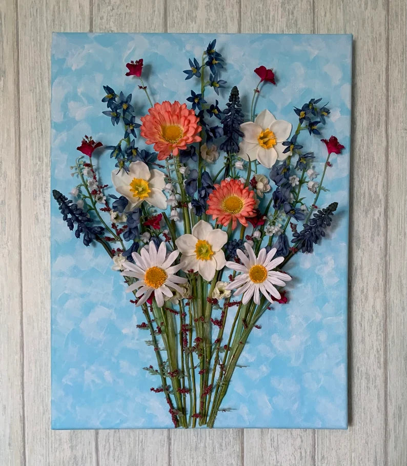 Spring 3D Wall Art Floral Canvas